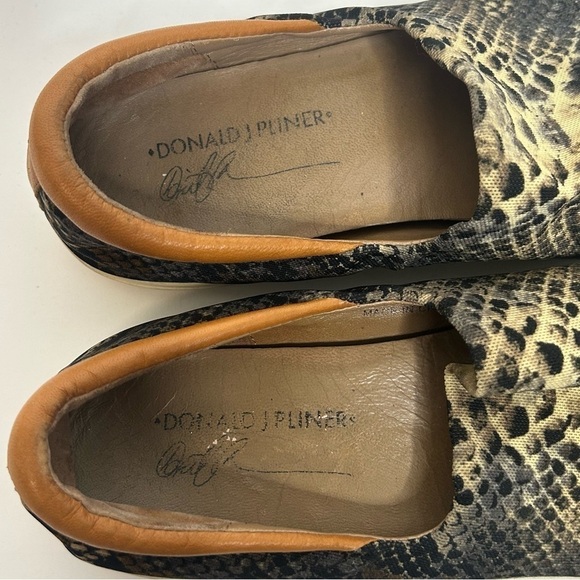Donald Pliner Sonia Snake Print Slip On Sneakers - Picture 13 of 15